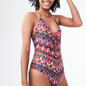 Live Love Dream by Aeropostale One Piece Swimsuit Boho Firefeather Print